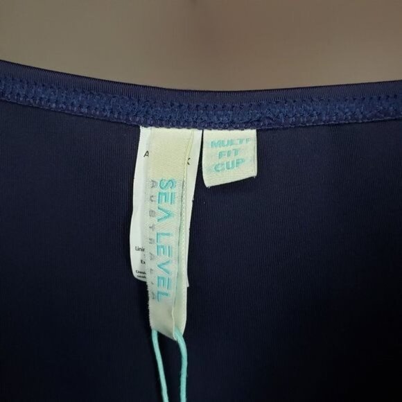 NWOT‎ Sea Level Cross Front Multifit Tankini Top Size 8 - Picture 9 of 10